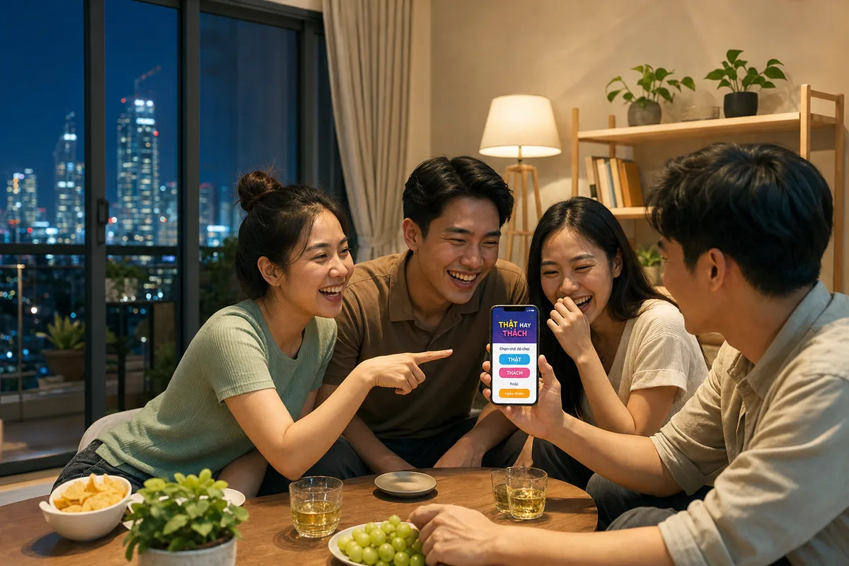 Nhóm bạn Việt Nam chơi Truth or Dare online