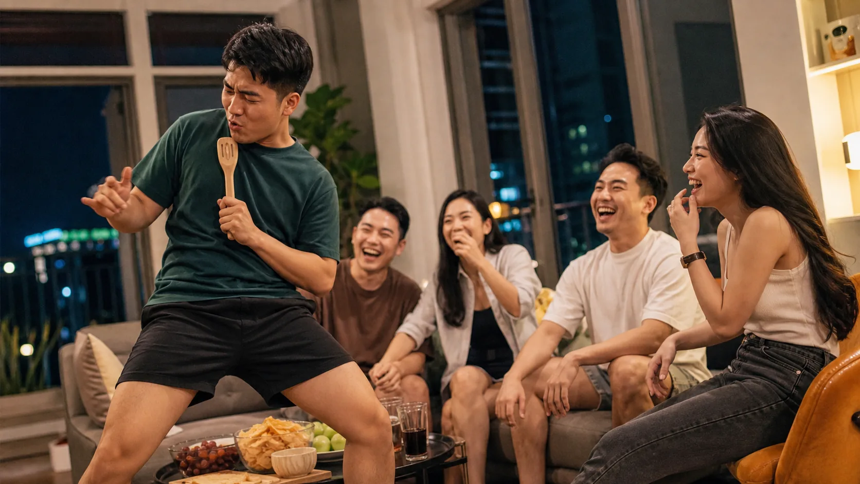 Bạn trẻ Việt Nam thực hiện thử thách vui