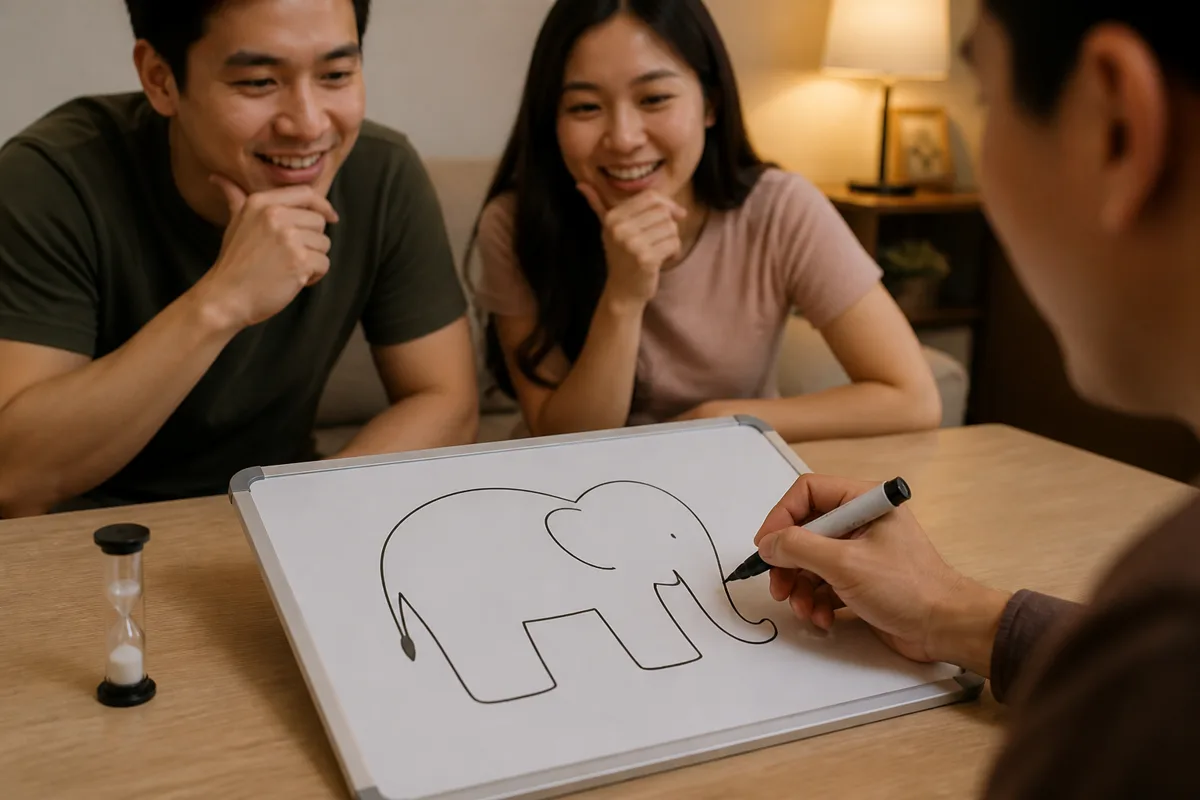 Bảng vẽ với đồng hồ một phút